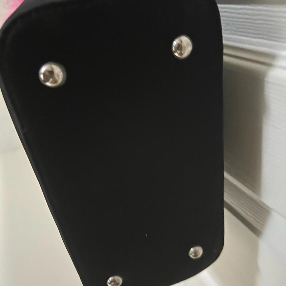 🦩 Black Flamingo Tote Bag with Pink Feather Trim – Retro Y2K Vibes - Picture 4 of 5